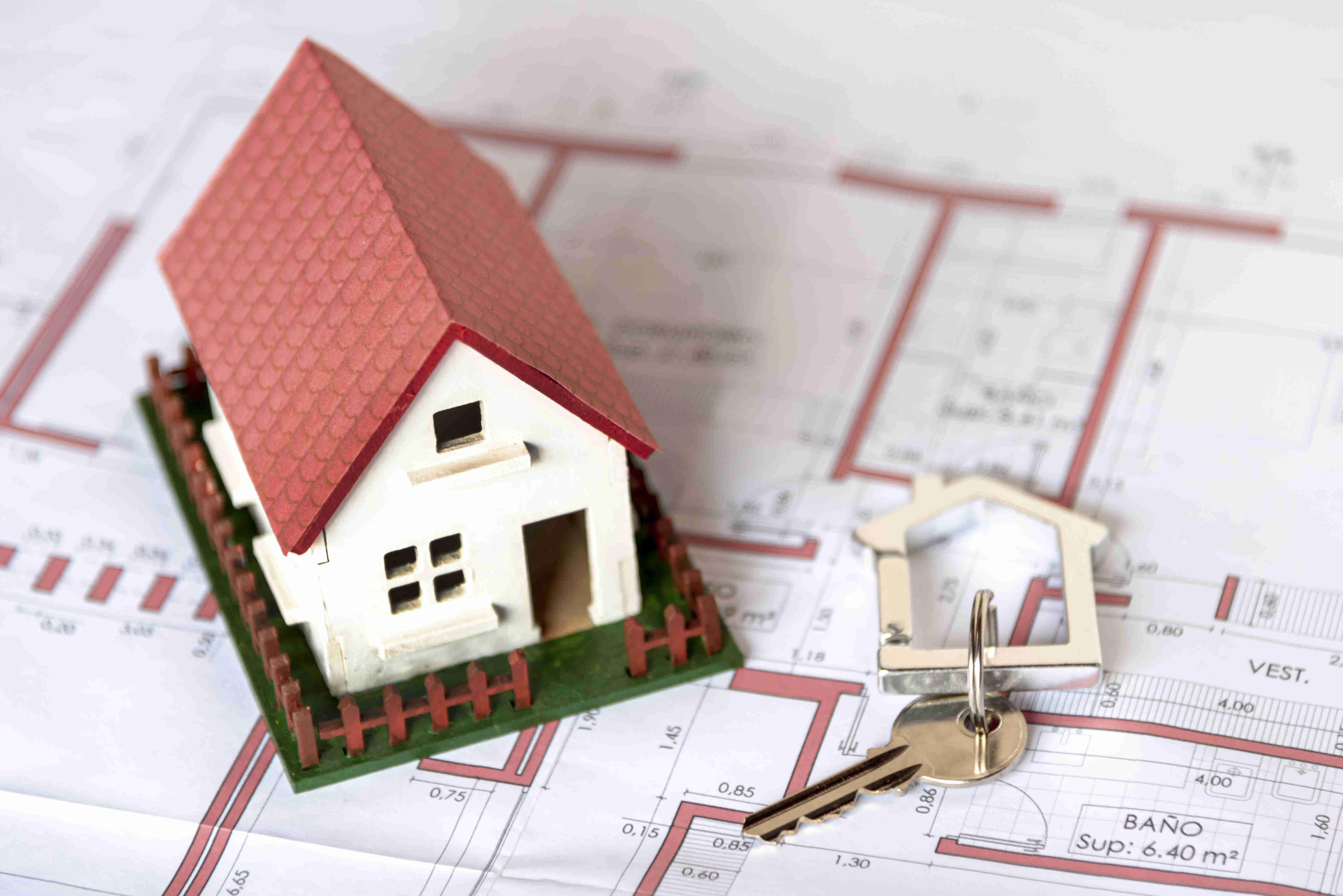 symbol of handing over a house